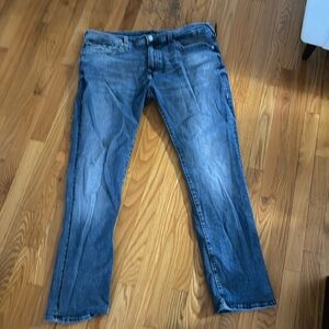 Vintage Y2K Baggy True Religion Ricky Relaxed Straight Fit Blue Jeans